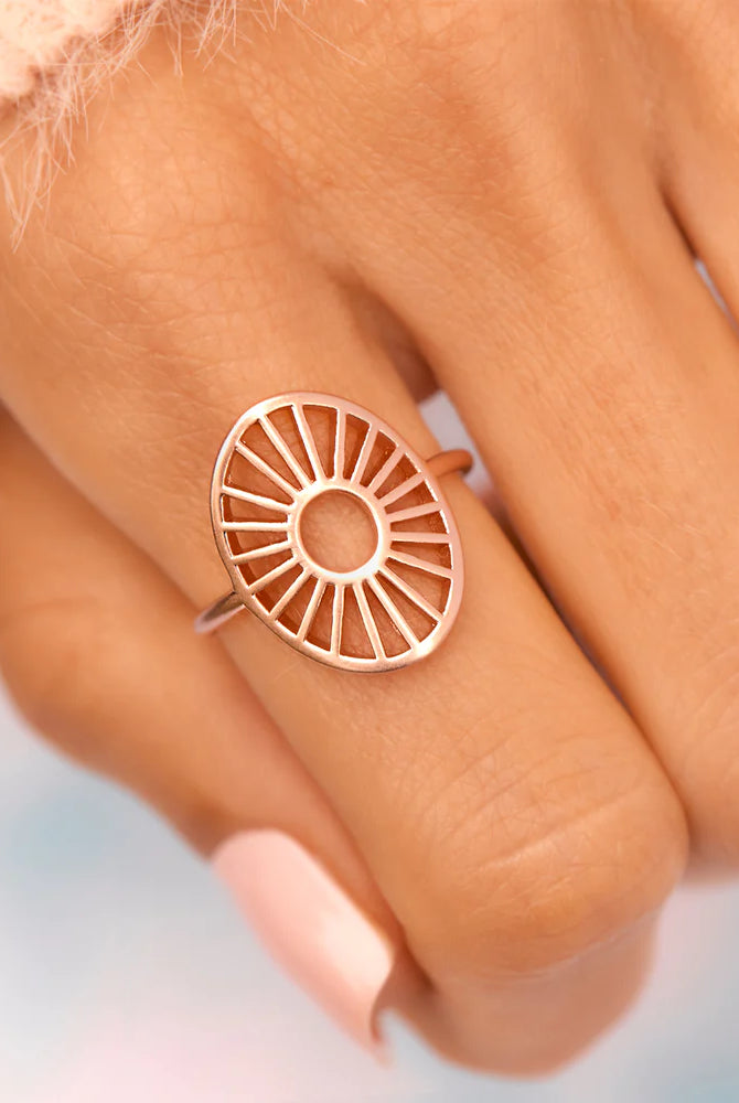 PV Sunburst Ring-Rings-Podos Boutique, a Women's Fashion Boutique Located in Calera, AL