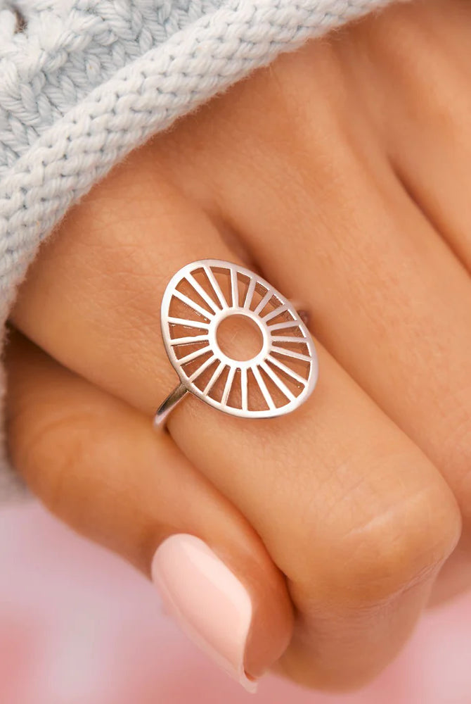 PV Sunburst Ring-Rings-Podos Boutique, a Women's Fashion Boutique Located in Calera, AL