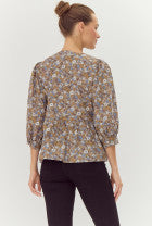 Floral Fade Top-Long Sleeves-Podos Boutique, a Women's Fashion Boutique Located in Calera, AL