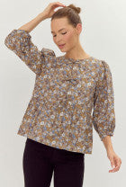 Floral Fade Top-Long Sleeves-Podos Boutique, a Women's Fashion Boutique Located in Calera, AL
