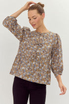 Floral Fade Top-Long Sleeves-Podos Boutique, a Women's Fashion Boutique Located in Calera, AL