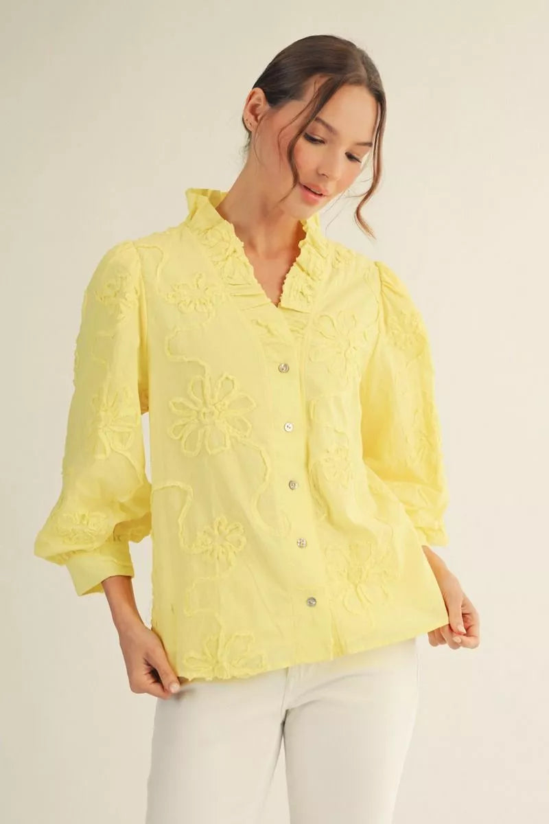 Sweet Buttercup Top-Fashion Tops-Podos Boutique, a Women's Fashion Boutique Located in Calera, AL