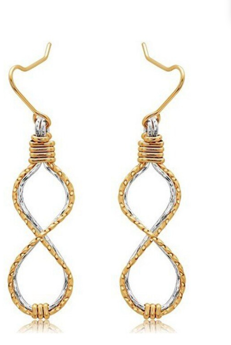 Infinity Earrings-Earrings-Podos Boutique, a Women's Fashion Boutique Located in Calera, AL