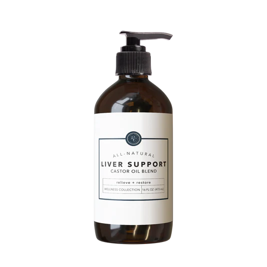 Liver Support Castor Oil Blend - 16oz-Beauty & Bath-Podos Boutique, a Women's Fashion Boutique Located in Calera, AL