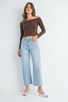 JBD Slim Wide Leg Jean-Jeans-Podos Boutique, a Women's Fashion Boutique Located in Calera, AL