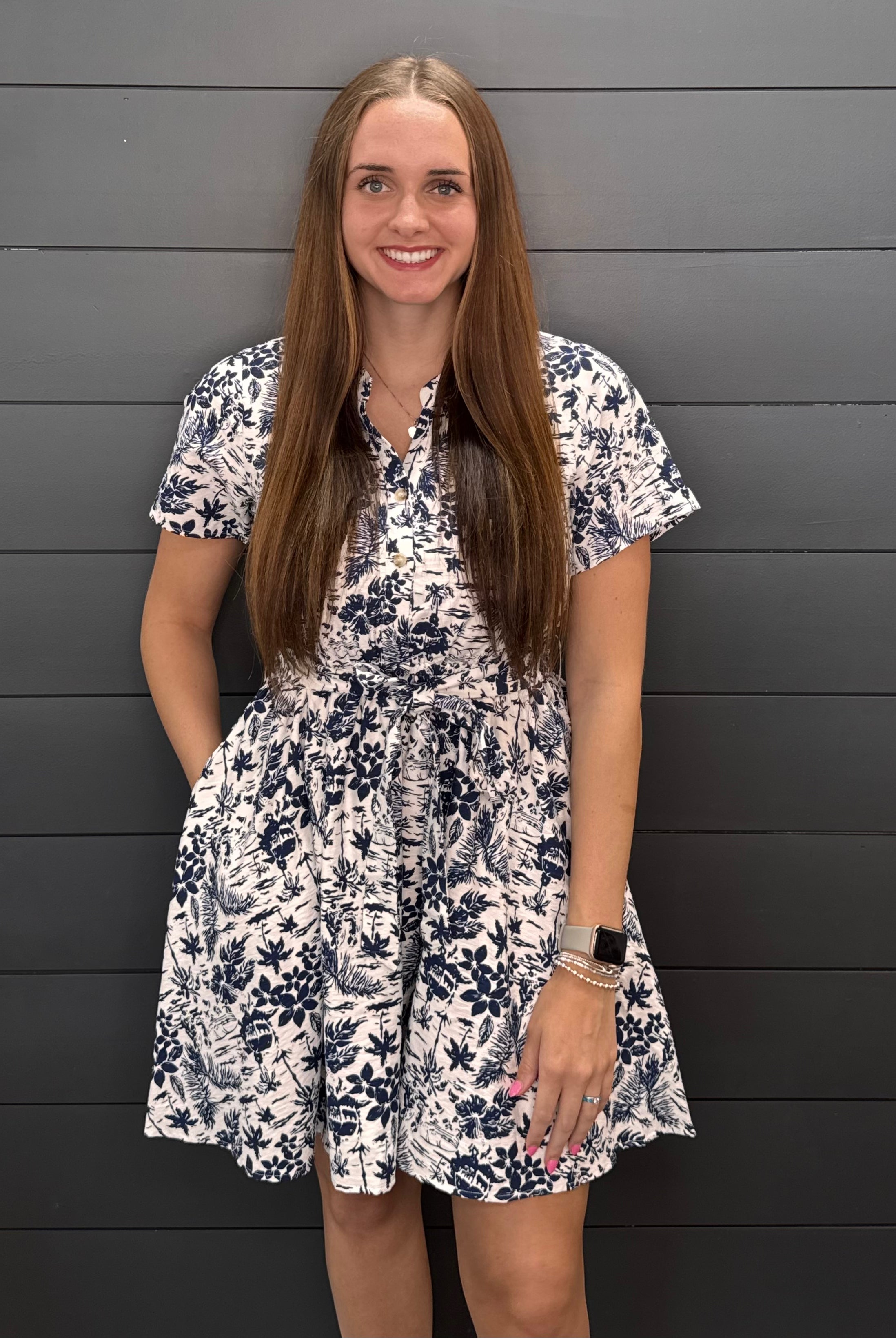 Spring Blossom Dress-Short Dresses-Podos Boutique, a Women's Fashion Boutique Located in Calera, AL