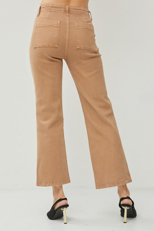 Risen Patch Pocket Pants-Podos Boutique, a Women's Fashion Boutique Located in Calera, AL