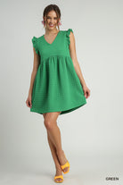 Grand In Green Dress-Podos Boutique, a Women's Fashion Boutique Located in Calera, AL