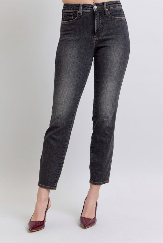 Judy Blue Mr Tummy Control - Black-Jeans-Podos Boutique, a Women's Fashion Boutique Located in Calera, AL
