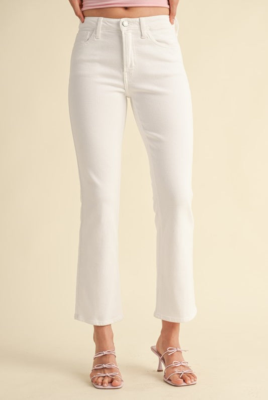 Just Black Slim Cropped Bootcut-Jeans-Podos Boutique, a Women's Fashion Boutique Located in Calera, AL