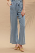 Chambray The Day Pants-Pants-Podos Boutique, a Women's Fashion Boutique Located in Calera, AL