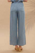 Chambray The Day Pants-Pants-Podos Boutique, a Women's Fashion Boutique Located in Calera, AL