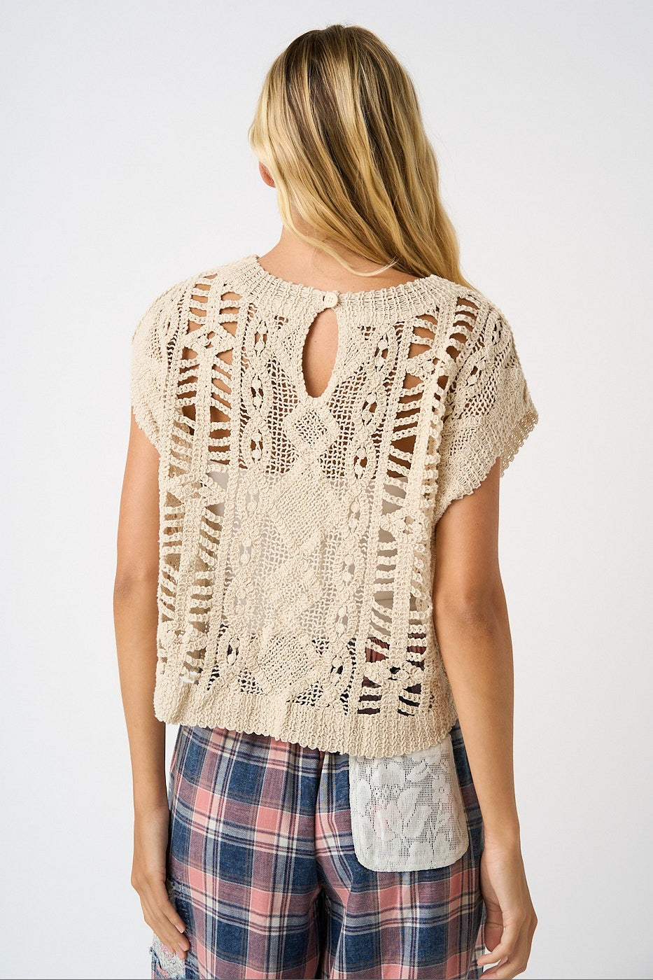 Crochet Perfection Top-Fashion Tops-Podos Boutique, a Women's Fashion Boutique Located in Calera, AL