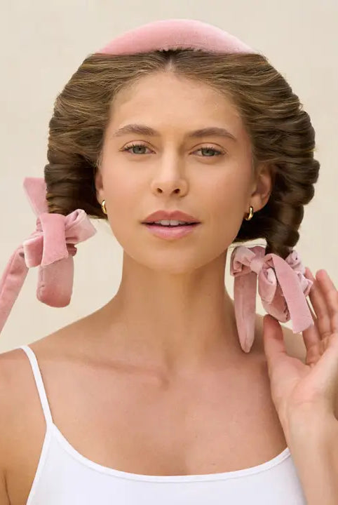 Terracotta Velvet Heatless Curling Set-Hair Accessories-Podos Boutique, a Women's Fashion Boutique Located in Calera, AL