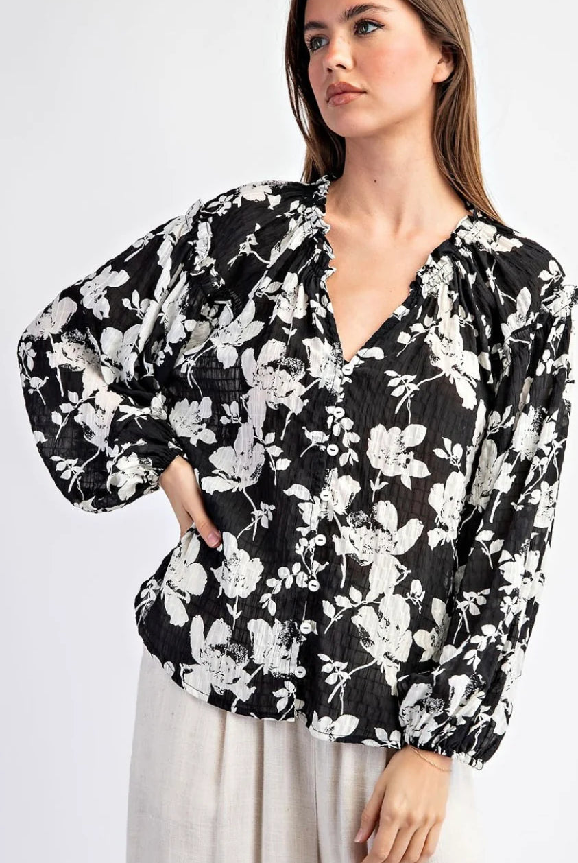 Not Just For 9 to 5 Top-Long Sleeves-Podos Boutique, a Women's Fashion Boutique Located in Calera, AL