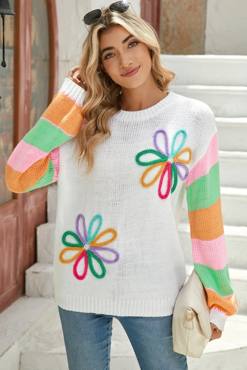 Keep The Love Flowing Sweater-Podos Boutique, a Women's Fashion Boutique Located in Calera, AL