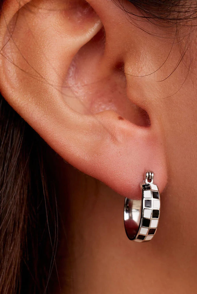 PV Huggie Earring-Earrings-Podos Boutique, a Women's Fashion Boutique Located in Calera, AL