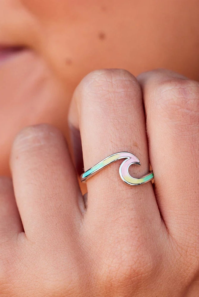 PV Tie Dye Wave Ring-Rings-Podos Boutique, a Women's Fashion Boutique Located in Calera, AL