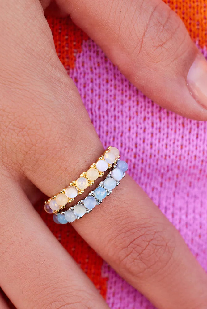 PV Ombre Stone Ring-Rings-Podos Boutique, a Women's Fashion Boutique Located in Calera, AL