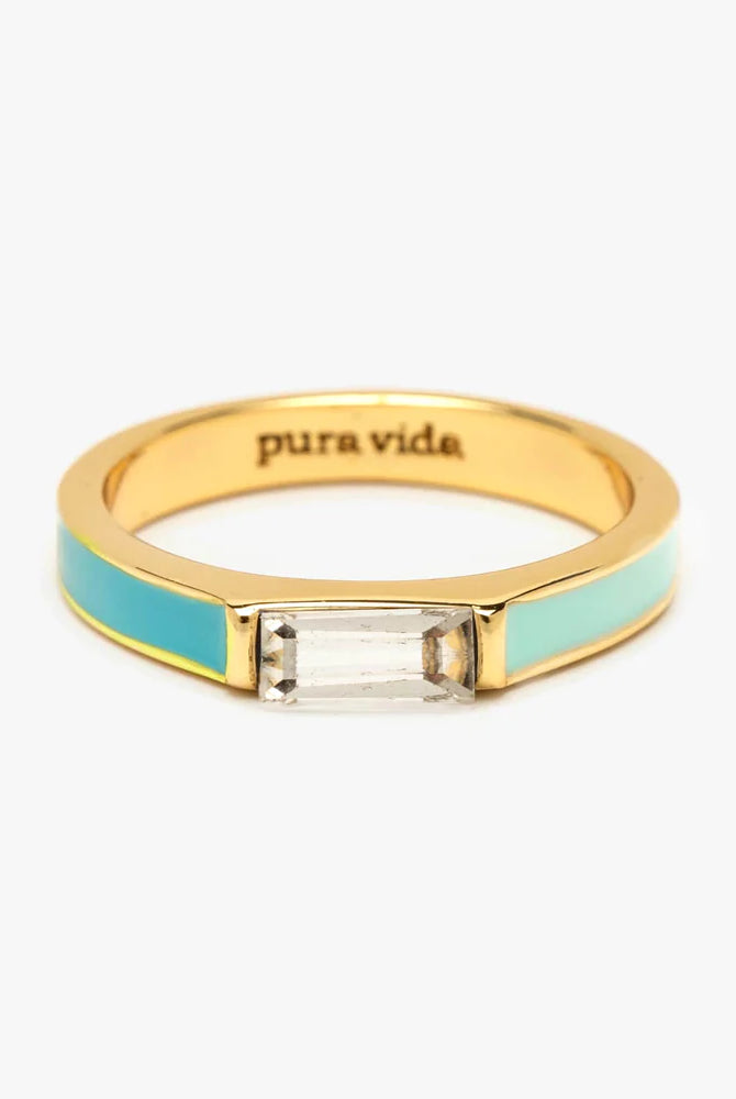 PV Miami Beach Two-Tone Ring-Rings-Podos Boutique, a Women's Fashion Boutique Located in Calera, AL