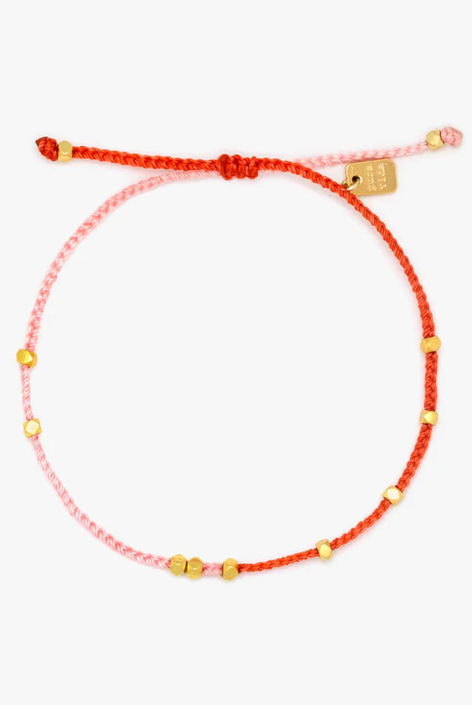 PV Pink&Red Dainty Two Tone Bracelet-Bracelets-Podos Boutique, a Women's Fashion Boutique Located in Calera, AL