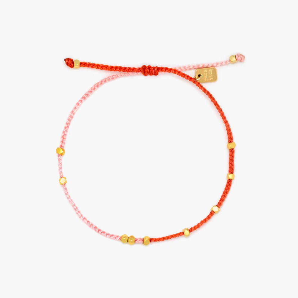 PV Pink&Red Dainty Two Tone Bracelet-Bracelets-Podos Boutique, a Women's Fashion Boutique Located in Calera, AL