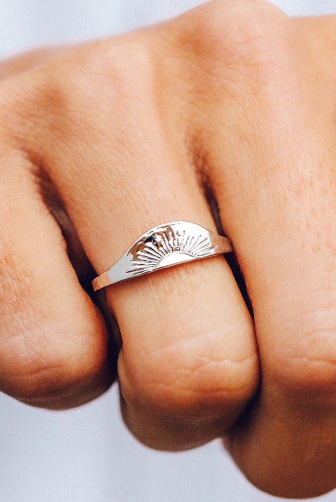 PV Rising Sun Ring-Rings-Podos Boutique, a Women's Fashion Boutique Located in Calera, AL