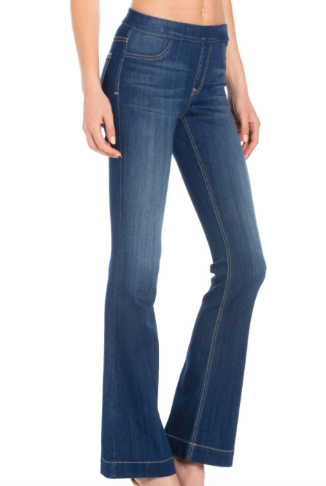 33" Mid Rise Flared Jeggings-Jeans-Podos Boutique, a Women's Fashion Boutique Located in Calera, AL