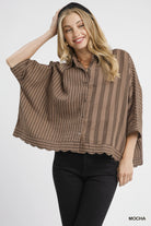 Mocha Me Smile Top-Fashion Tops-Podos Boutique, a Women's Fashion Boutique Located in Calera, AL