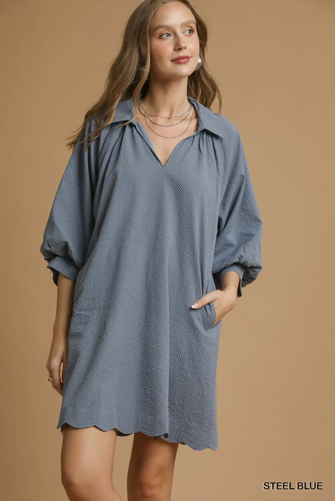 "Steel" Your Heart Dress-Short Dresses-Podos Boutique, a Women's Fashion Boutique Located in Calera, AL