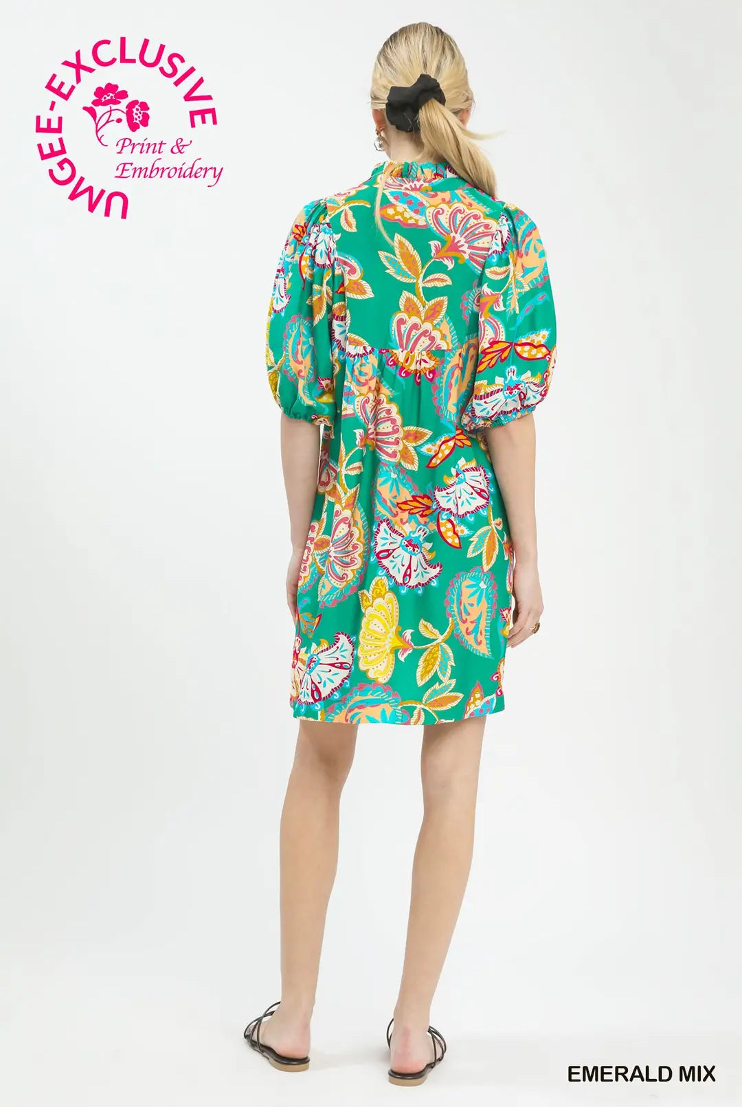Life Is Better In Emerald Dress-Short Dresses-Podos Boutique, a Women's Fashion Boutique Located in Calera, AL