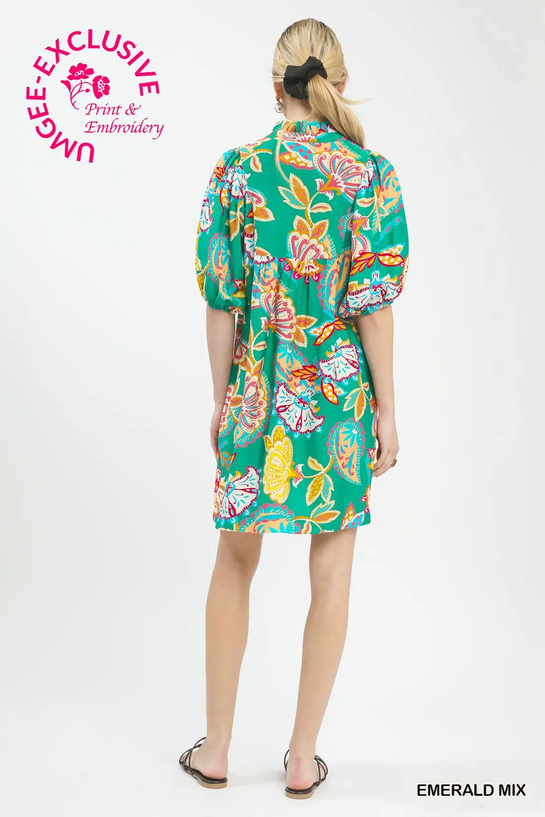 Life Is Better In Emerald Dress-Short Dresses-Podos Boutique, a Women's Fashion Boutique Located in Calera, AL
