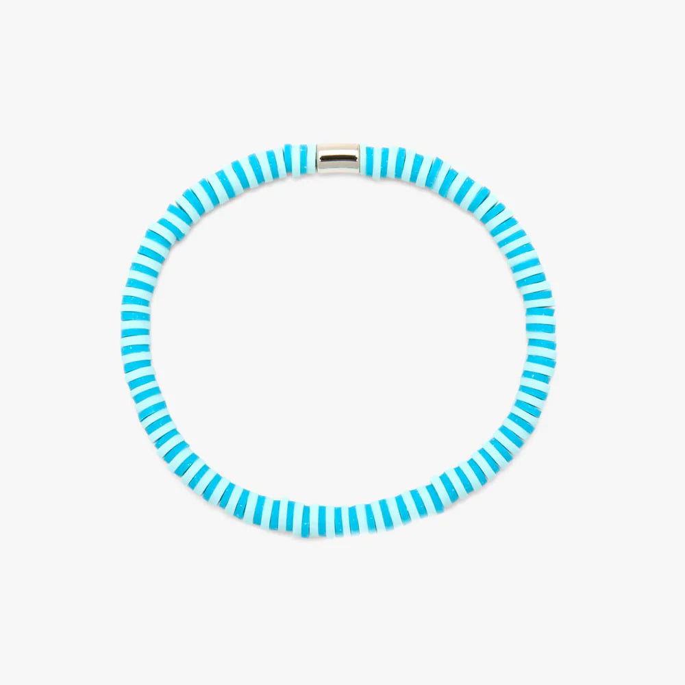 PV Seascape Vinyl Disc Stretch Bracelet-Podos Boutique, a Women's Fashion Boutique Located in Calera, AL