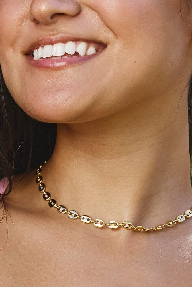 PV Mariner Chain Choker-Jewelry-Podos Boutique, a Women's Fashion Boutique Located in Calera, AL