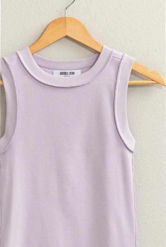 Remi Ribbed Tank-Tank Tops-Podos Boutique, a Women's Fashion Boutique Located in Calera, AL