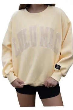 Lulu Mac Embroidered Sweatshirt-Sweatshirts-Podos Boutique, a Women's Fashion Boutique Located in Calera, AL