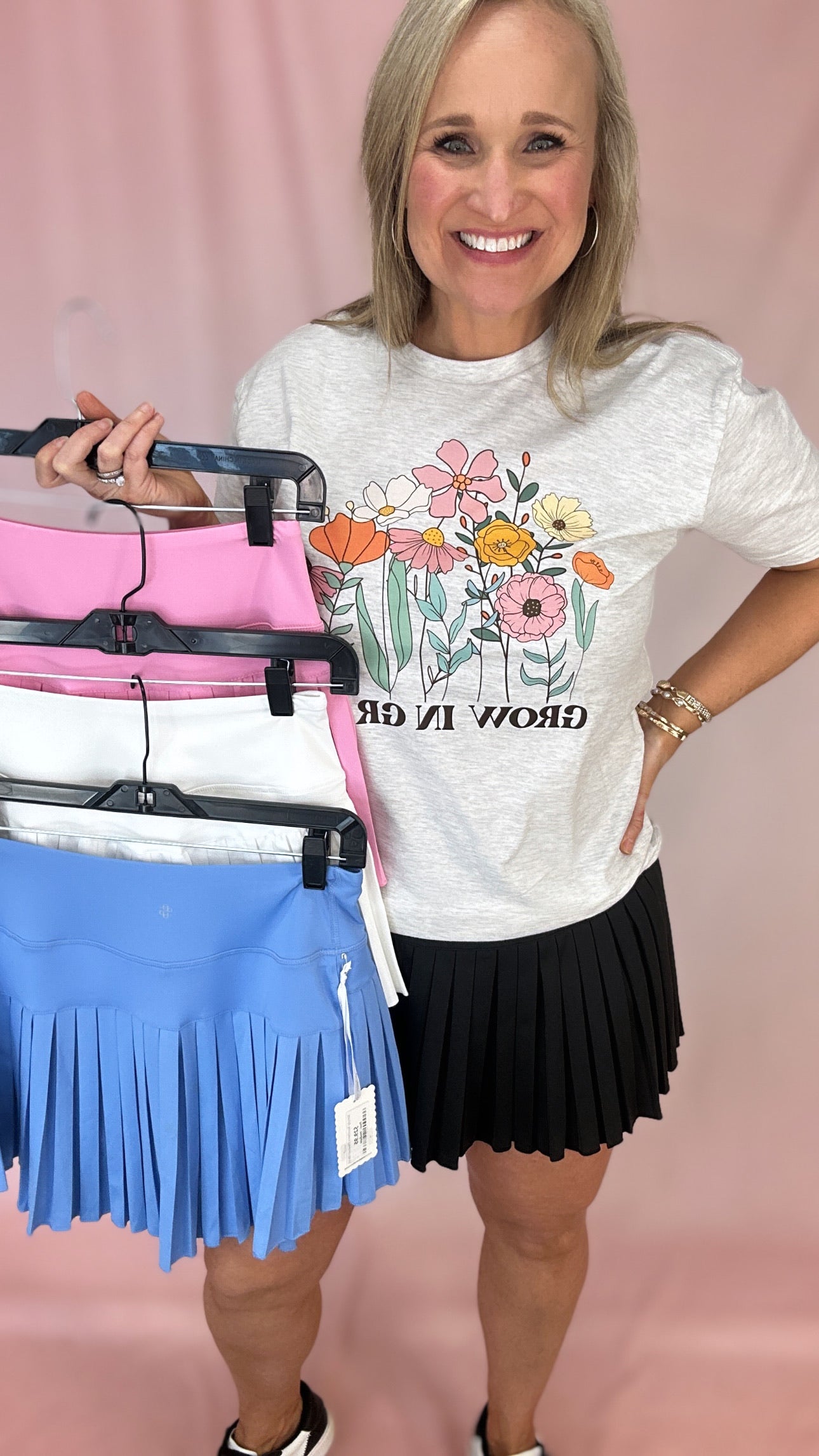 Simply Southern Pleated Skort-skort-Podos Boutique, a Women's Fashion Boutique Located in Calera, AL