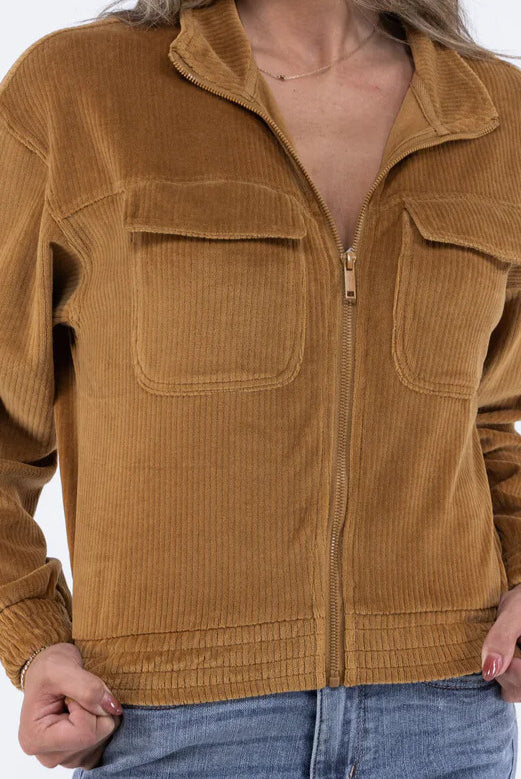 Rae Mode Corduroy Jacket-Jackets-Podos Boutique, a Women's Fashion Boutique Located in Calera, AL