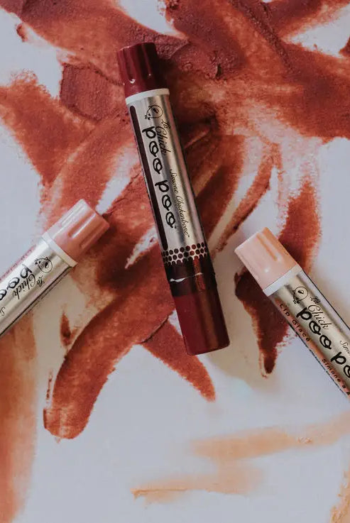 Tinted Chicken Poo Lip Balm-Cosmetics-Podos Boutique, a Women's Fashion Boutique Located in Calera, AL