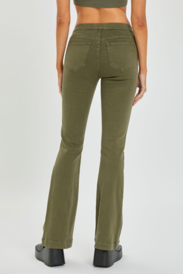 33" Mid Rise Flared Jeggings-Jeans-Podos Boutique, a Women's Fashion Boutique Located in Calera, AL