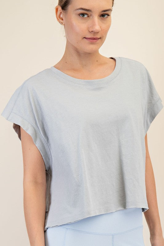 Rae Mode Open Back Slub Top-Fashion Tops-Podos Boutique, a Women's Fashion Boutique Located in Calera, AL