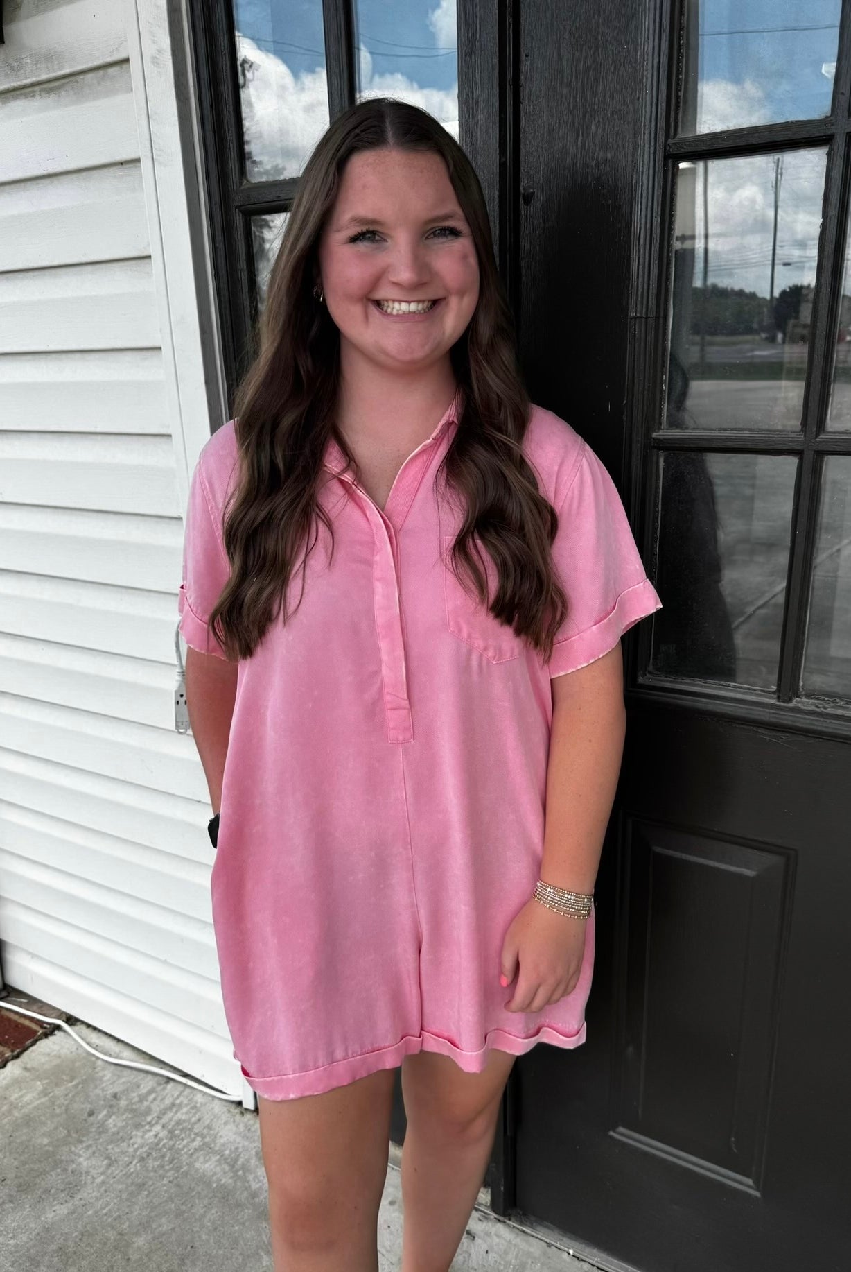 One Step Closer Romper-Rompers & Jumpsuits-Podos Boutique, a Women's Fashion Boutique Located in Calera, AL