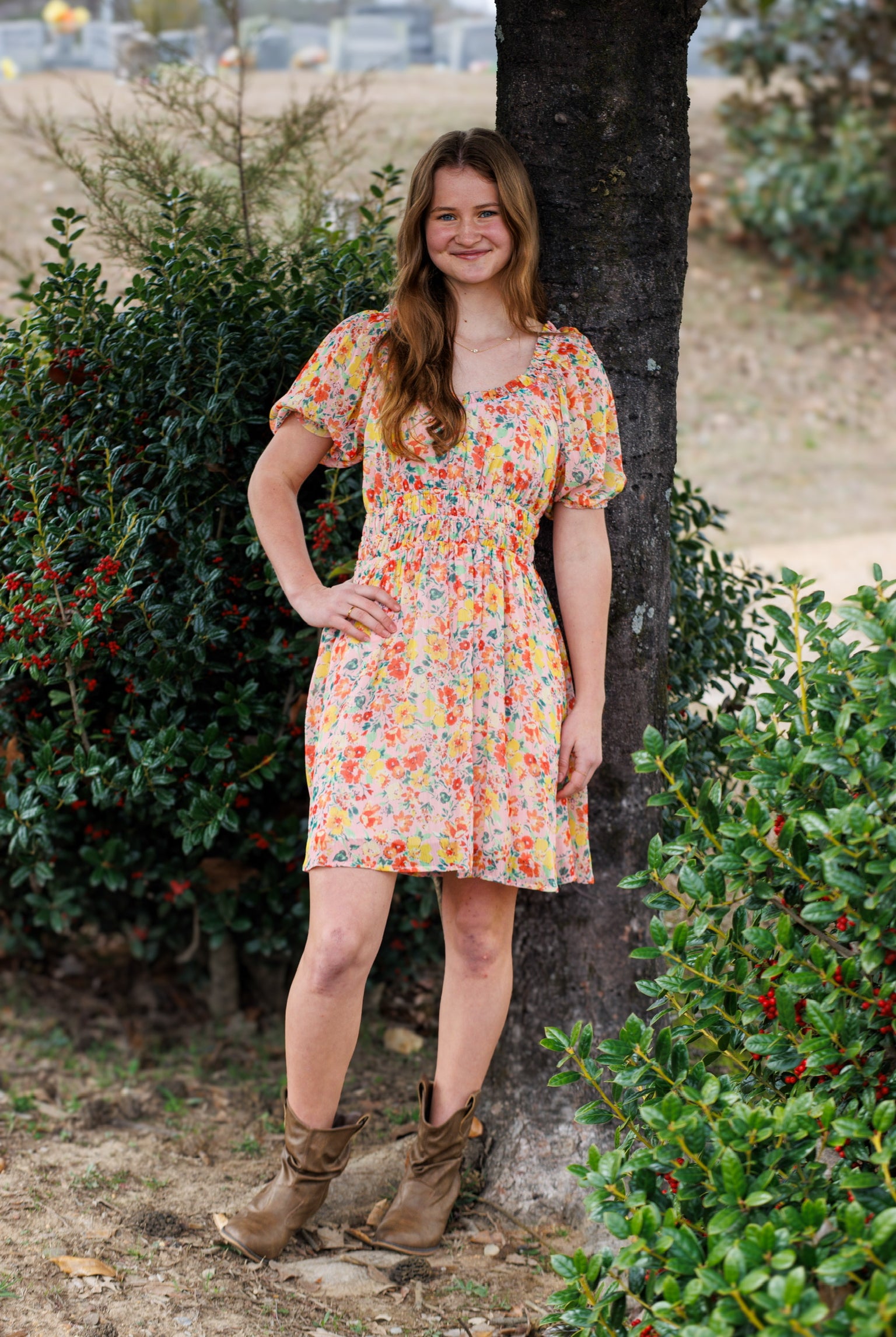 Fluttering Grace-Short Dresses-Podos Boutique, a Women's Fashion Boutique Located in Calera, AL