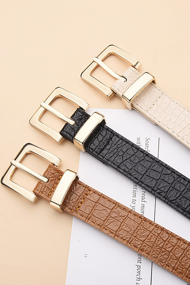 Crocodile Pattern Fashion Belt-Accessories-Podos Boutique, a Women's Fashion Boutique Located in Calera, AL