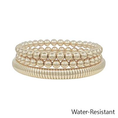 Gold 6MM Bracelet Set-Podos Boutique, a Women's Fashion Boutique Located in Calera, AL