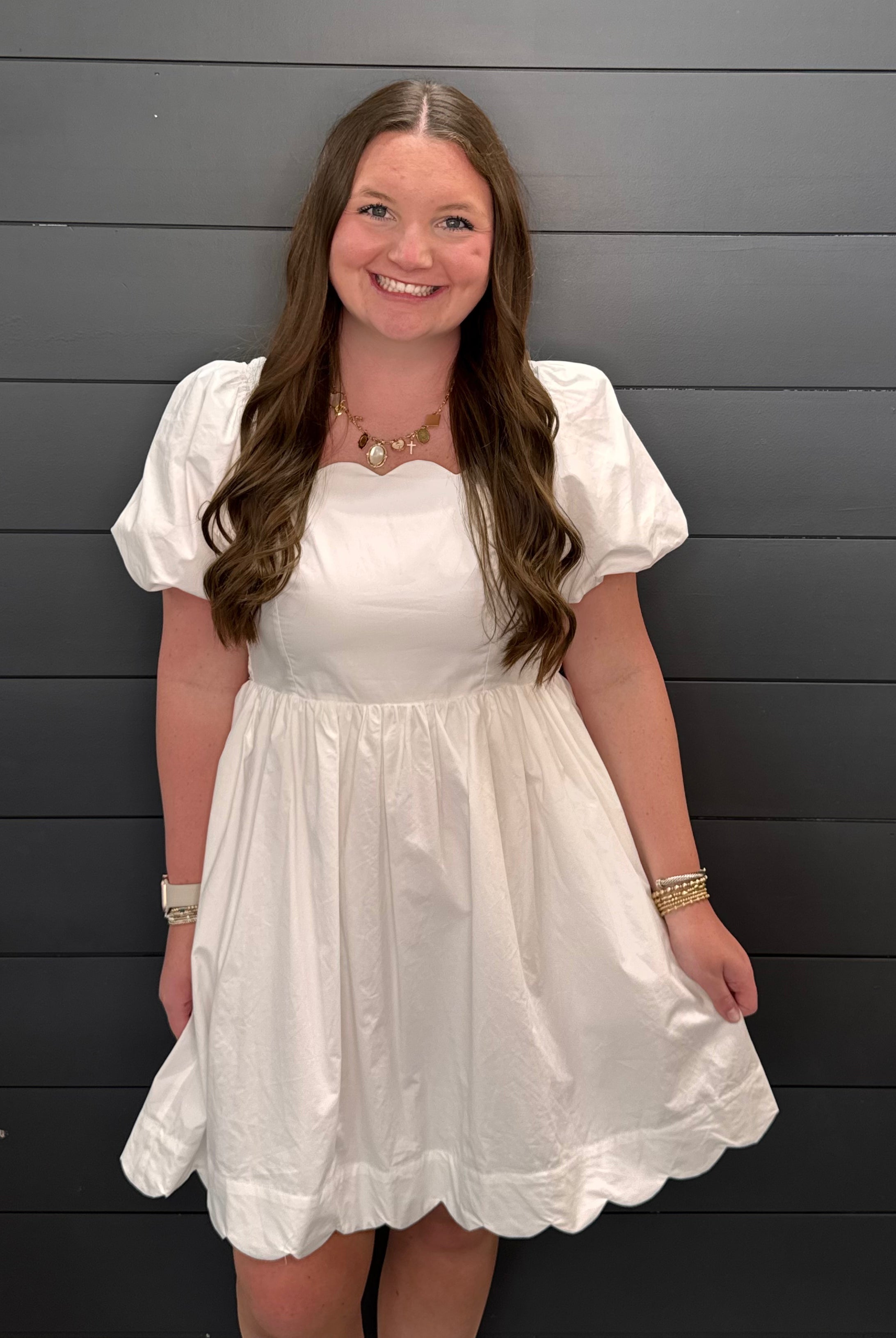 Ivory Breeze Dress-Short Dresses-Podos Boutique, a Women's Fashion Boutique Located in Calera, AL
