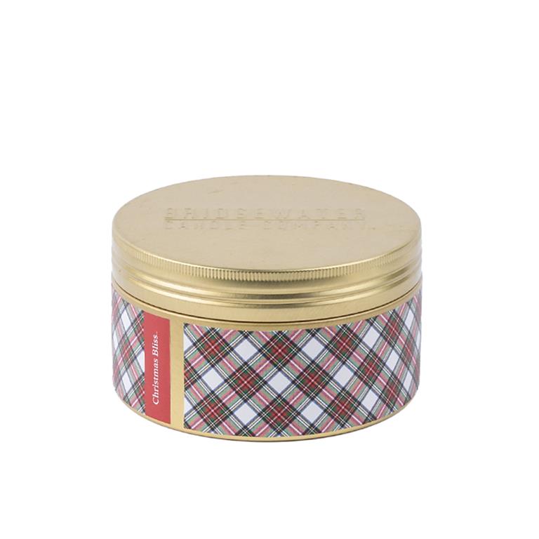 Sweet Grace Christmas Bliss Wick Tin Candle-Seasonal Home Goods-Podos Boutique, a Women's Fashion Boutique Located in Calera, AL