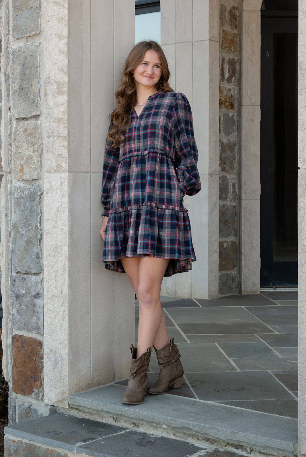 Check It Out Dress-Short Dresses-Podos Boutique, a Women's Fashion Boutique Located in Calera, AL