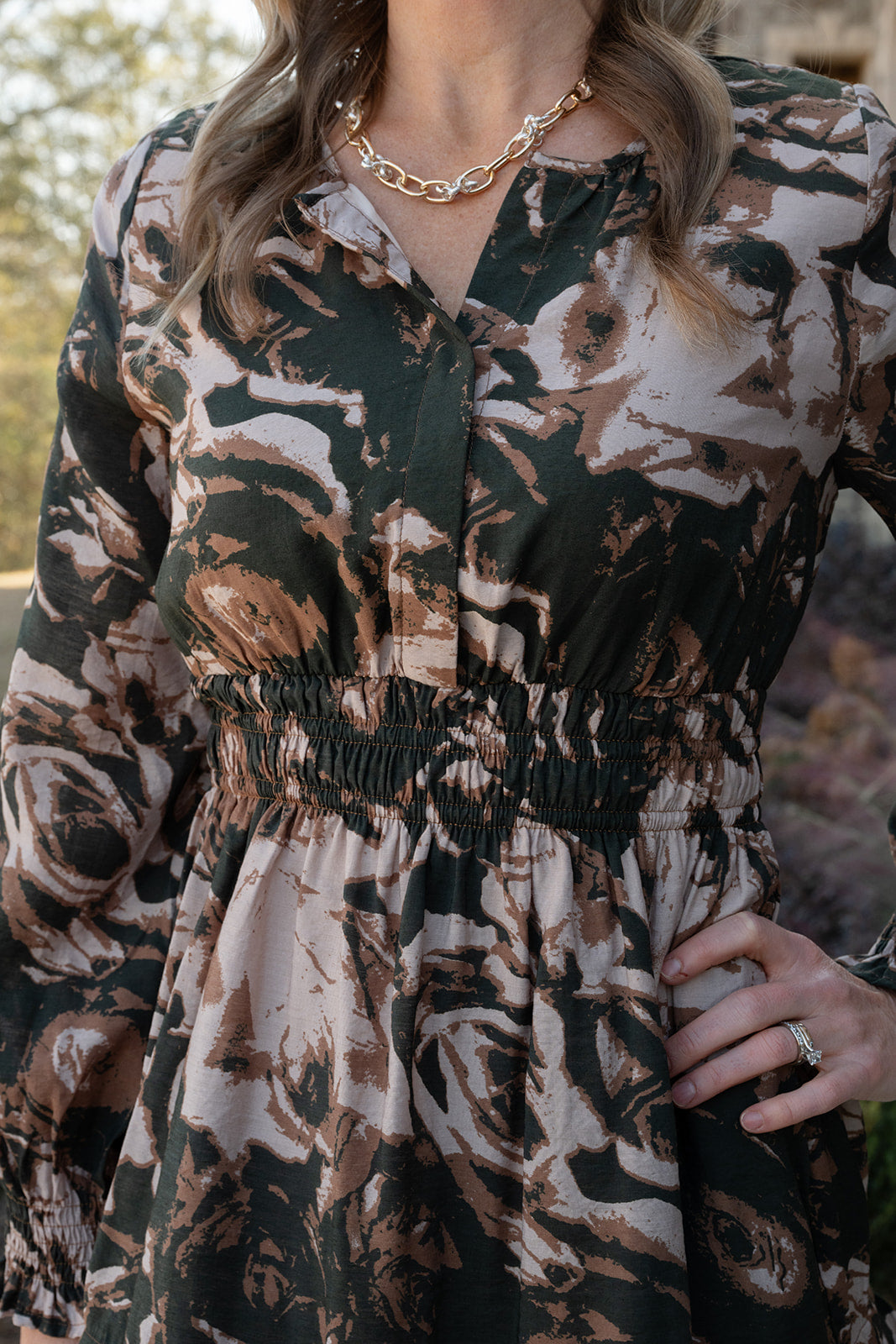 Pretty In Pattern Dress-Short Dresses-Podos Boutique, a Women's Fashion Boutique Located in Calera, AL