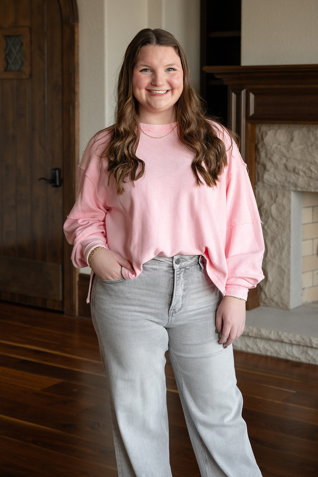 The Keona Top-Long Sleeves-Podos Boutique, a Women's Fashion Boutique Located in Calera, AL